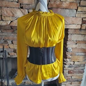 H&M Ruffle Collar Blouse SZ Med